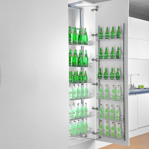 Kệ đồ khô 4,6 tầng Inox nan cánh mở Grob - 1