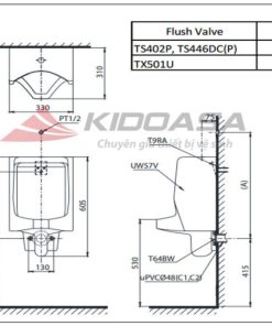 Bồn tiểu nam TOTO UT57R - 5