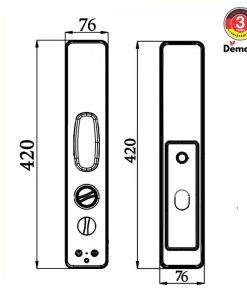 Khóa cửa thông minh DEMAX SL828 AC tiêu chuẩn Đức - 18 Khóa cửa thông minh DEMAX SL828 AC tiêu chuẩn Đức - 17