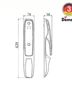 Khóa thông minh DEMAX SL898 GC tiêu chuẩn Đức - 23 Khóa thông minh DEMAX SL898 GC tiêu chuẩn Đức - 22