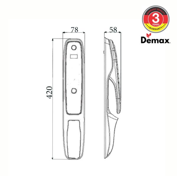 Khóa thông minh DEMAX SL898 GC tiêu chuẩn Đức - 3