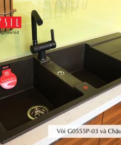 VÒI RỬA CARYSIL G-0555P-03/NERA (ĐEN) - 8 CARYSIL G-0555P-03/NERA