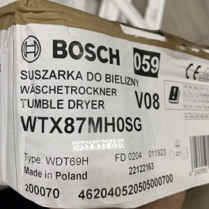 Máy sấy Bosch WTX87MH0SG SERI 8 thiết kế sang trọng, đẳng cấp - 71