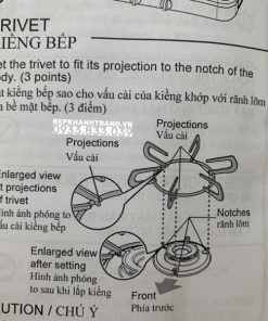 Bếp gas dương Paloma PA-J51CE - 386 Bếp gas dương Paloma PA-J51CE - 385