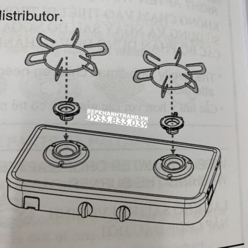 Bếp gas dương Paloma PA-J51CE - 115