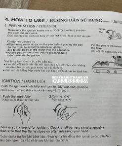 Bếp gas dương Paloma PA-J51CE - 394 Bếp gas dương Paloma PA-J51CE - 393