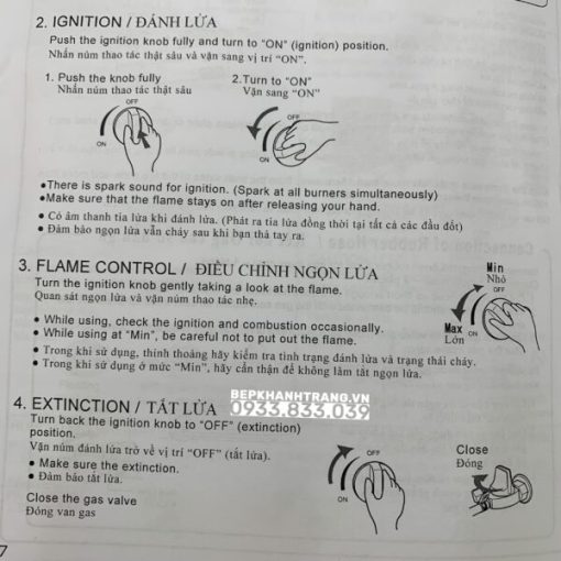 Bếp gas dương Paloma PA-J51CE - 121