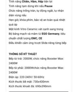 Bếp từ Canzy CZI 9987 - 86 Bếp từ Canzy CZI 9987 - 85