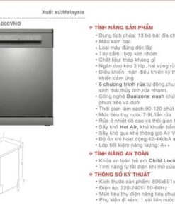 Máy rửa bát Lorca TA-918