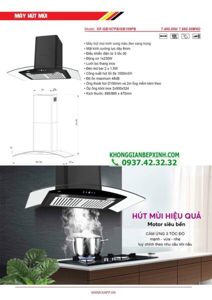 MÁY HÚT MÙI KAFF KF-GB027TB Mới Nhất 2022 - 61