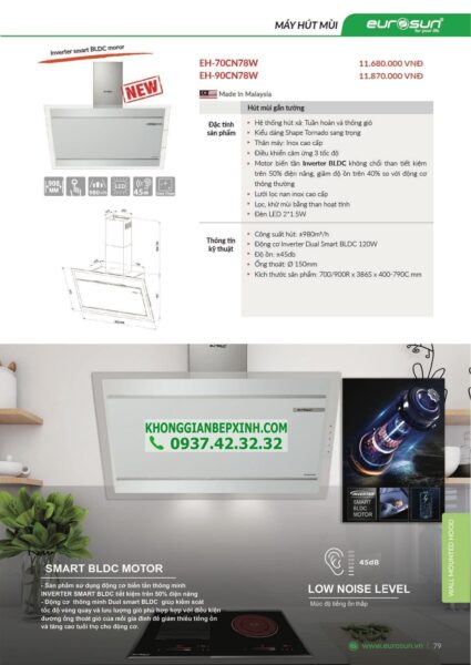 z3606086628879 bf406014224e4a7b713acda6991bff3a - MÁY HÚT MÙI EUROSUN 70CN78W/90CN78W MỚI NHẤT 2022 Kính Vát Trắng Sang Trọng Ưu Đãi Hấp Dẫn Tặng Quà Tri Ân