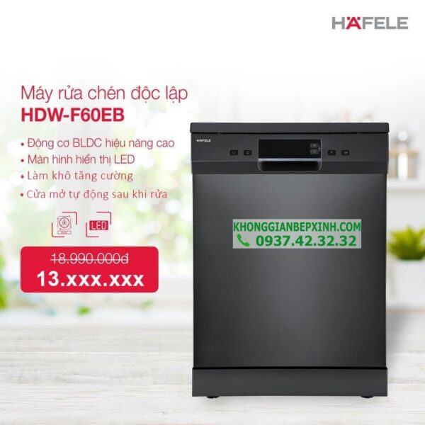 Máy rửa chén độc lập Hafele HDW-F60EB 538.21.310 6