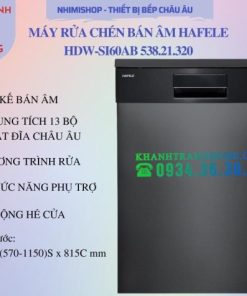 Máy rửa chén bán âm Hafele HDW-SI60AB 538.21.320 - 27