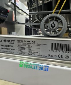 MÁY RỬA BÁT ÂM TOÀN PHẦN EUROSUN SMS80EU21BT SERIAL 8 - 396 MÁY RỬA BÁT ÂM TOÀN PHẦN EUROSUN SMS80EU21BT SERIAL 8 - 395