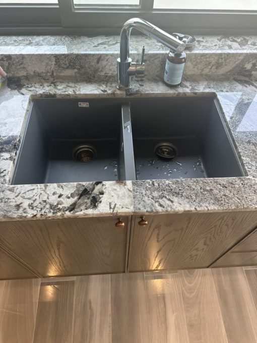 Chậu rửa bát Konox Granite Sink Veloci 760D Black - 15