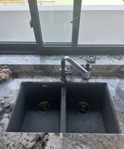 Chậu rửa bát Konox Granite Sink Veloci 760D Black - 33