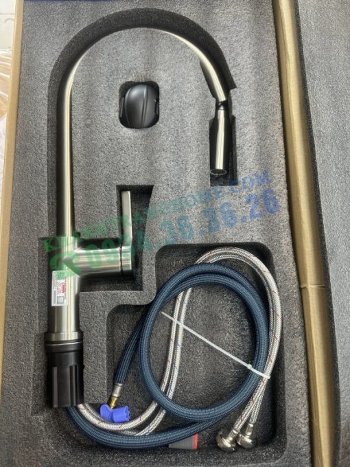 VÒI RỬA BÁT DÂY RÚT KONOX ALTO NICKEL - 7