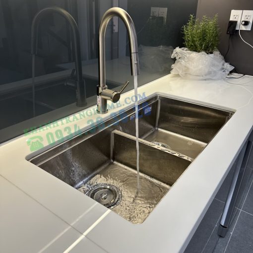 VÒI RỬA BÁT DÂY RÚT KONOX ALTO NICKEL - 11