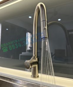 VÒI RỬA BÁT DÂY RÚT KONOX ALTO NICKEL - 66 VÒI RỬA BÁT DÂY RÚT KONOX ALTO NICKEL - 65