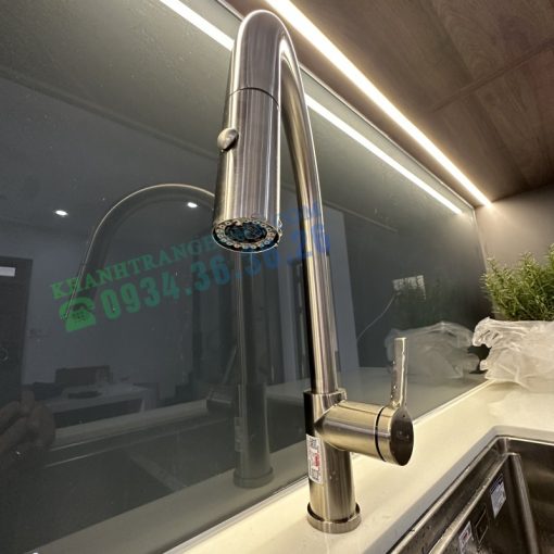 VÒI RỬA BÁT DÂY RÚT KONOX ALTO NICKEL - 23