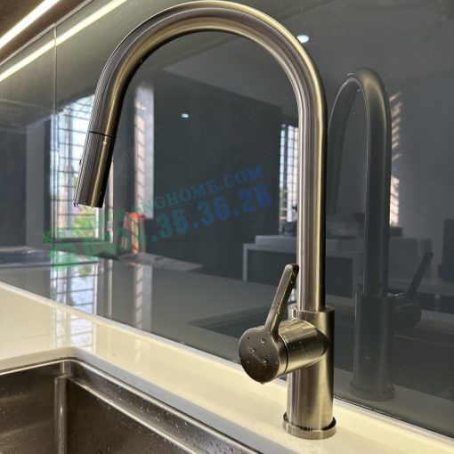 VÒI RỬA BÁT DÂY RÚT KONOX ALTO NICKEL - 31