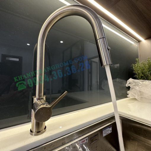 VÒI RỬA BÁT DÂY RÚT KONOX ALTO NICKEL - 35