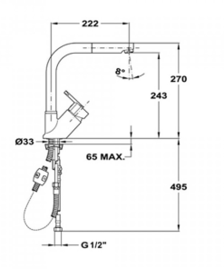 VÒI RỬA CHÉN TEKA Elan/MW 35931802 - 6 TEKA Elan/MW 35931802
