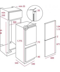 TỦ LẠNH LẮP ÂM TEKA CI3 350 NF 40634573 NHẬP KHẨU ROMANIA - 6 TEKA CI3 350 NF 40634573