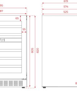 TỦ RƯỢU LẮP ÂM HOẶC ĐỨNG ĐỘC LẬP TEKA RVU 20046 113600008 - 64 TEKA RVU 20046 113600008