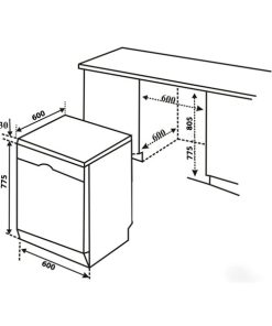 MÁY RỬA CHÉN BÁT KOCHER KDEU 8828 SEMI - 43 MÁY RỬA CHÉN BÁT KOCHER KDEU 8828 SEMI