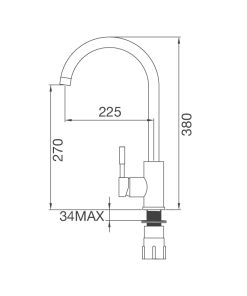 VÒI INOX 304 MALLOCA K569-SN