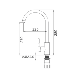 VÒI INOX 304 MALLOCA K569-SN