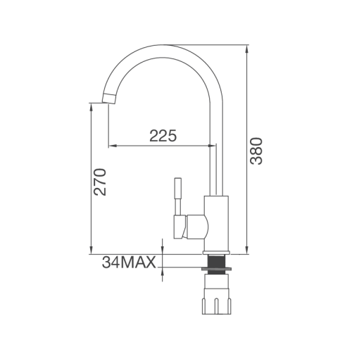 VÒI INOX 304 MALLOCA K569-SN