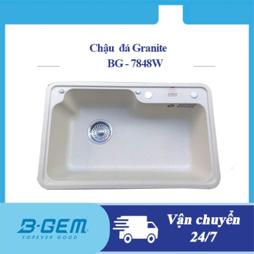 Chậu rửa đá Granite B-Gem BG-7848W - 1