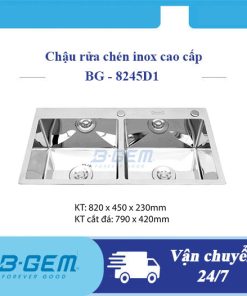 Chậu rửa bát B-GEM INOX BG-8245D1