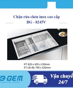 Chậu rửa bát B-GEM INOX BG-8245V