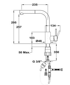 VÒI RỬA CHÉN TEKA ARN 938 116020002 - 5 TEKA ARN 938 116020002