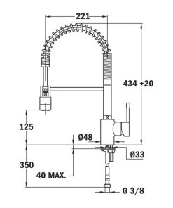 VÒI RỬA CHÉN TEKA ARK 937 239371200 - 5 TEKA ARK 937 239371200