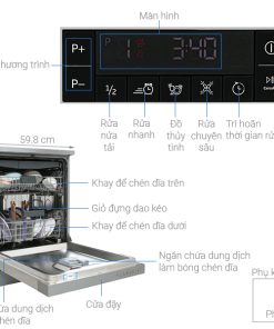 Máy rửa chén bát độc lập Beko DFN28424X - 18 Máy rửa chén bát độc lập Beko DFN28424X - 17