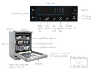 Máy rửa chén bát độc lập Beko DFN28424X - 17