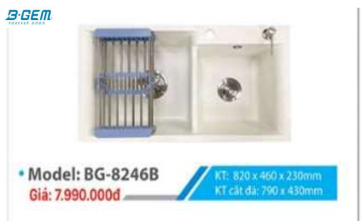 Chậu rửa bát B-GEM BG-8246B - 5