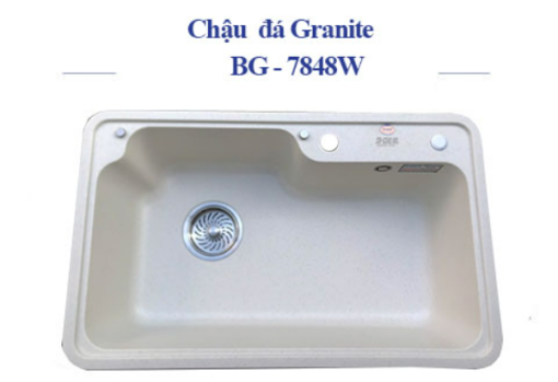Chậu rửa đá Granite B-Gem BG-7848W - 5