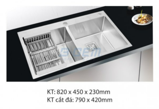 Chậu rửa bát B-GEM INOX BG-8245V - 5