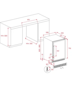 TỦ RƯỢU LẮP ÂM HOẶC ĐỨNG ĐỘC LẬP TEKA RVU 20046 113600008
