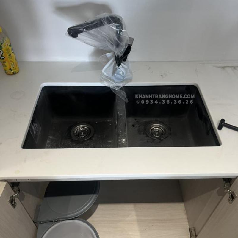 Chậu đá nhân tạo TEKA FORSQUARE 2B 790 BLACK 115260014 nhập khẩu ITALIA - 32 Chậu đá nhân tạo TEKA FORSQUARE 2B 790 BLACK 115260014 nhập khẩu ITALIA