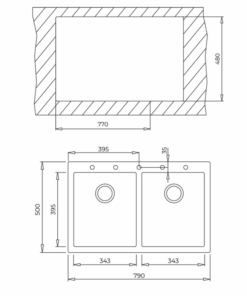 Chậu đá nhân tạo TEKA FORSQUARE 2B 790 BLACK 115260014 nhập khẩu ITALIA - 17 Chậu đá nhân tạo TEKA FORSQUARE 2B 790 BLACK 115260014 nhập khẩu ITALIA - 16