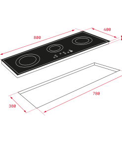 BẾP ĐIỆN TEKA TRC 83631 TCS 112530000 NHẬP KHẨU THỔ NHĨ KỲ - 6 TRC 83631 TCS 112530000
