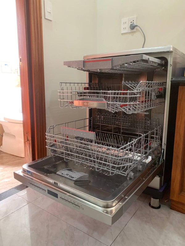 Máy rửa bát BOSCH HMH-SMS6ZCI08E Serie 6 Sấy Zeolith