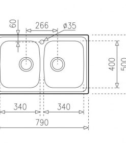 Chậu rửa inox TEKA UNIVERSE 80 T-XP 2B 115040007 nhập khẩu TÂY BAN NHA - 6 Chậu rửa inox TEKA UNIVERSE 80 T-XP 2B 115040007 nhập khẩu TÂY BAN NHA - 5