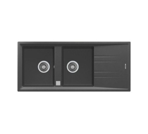 Chậu đá nhân tạo TEKA STONE 80 B-TG 2B 1D BLACK 115400011 nhập khẩu GERMANY - 1